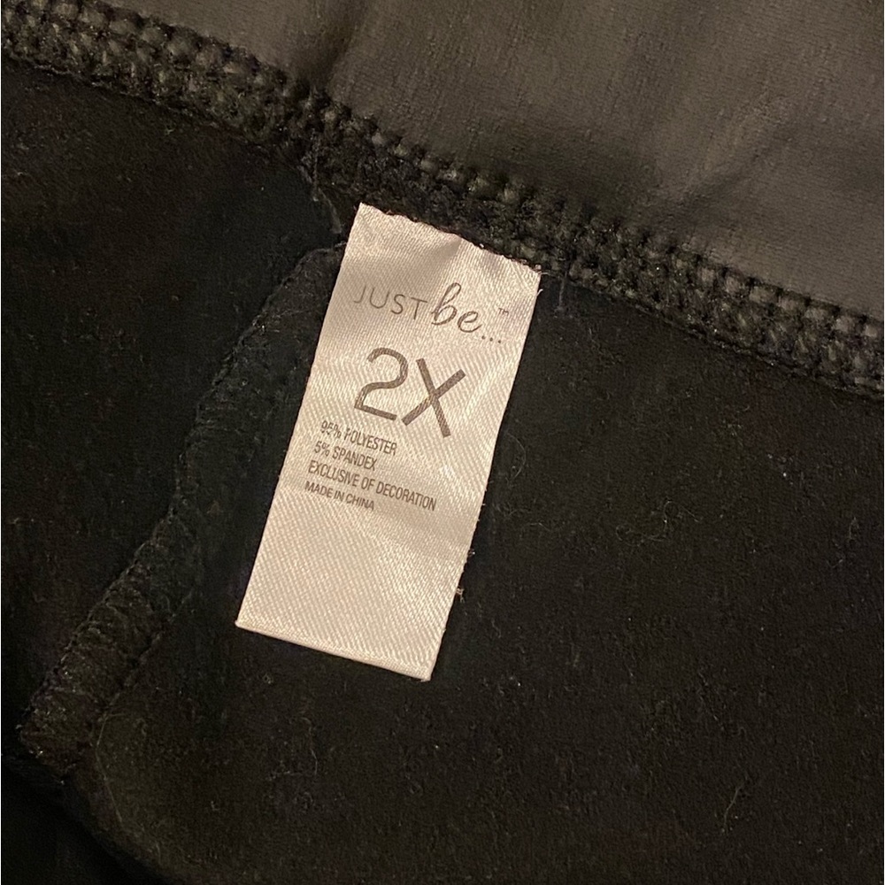 Just Be Plus Size Leggings Black Size 2XL - Picture 4 of 4